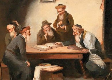 חכמים בדיון, ציור ב. ורנר