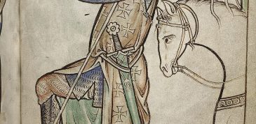ימי ביניים , צילום- the Westminster Psalter, BL Royal MS 2 A xxii f. 220, ויקיפדיה