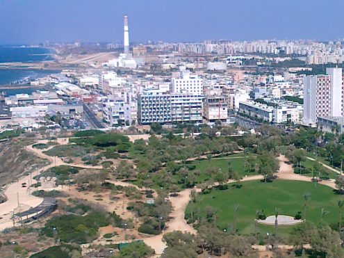 גן העצמאות ומבט צפונה