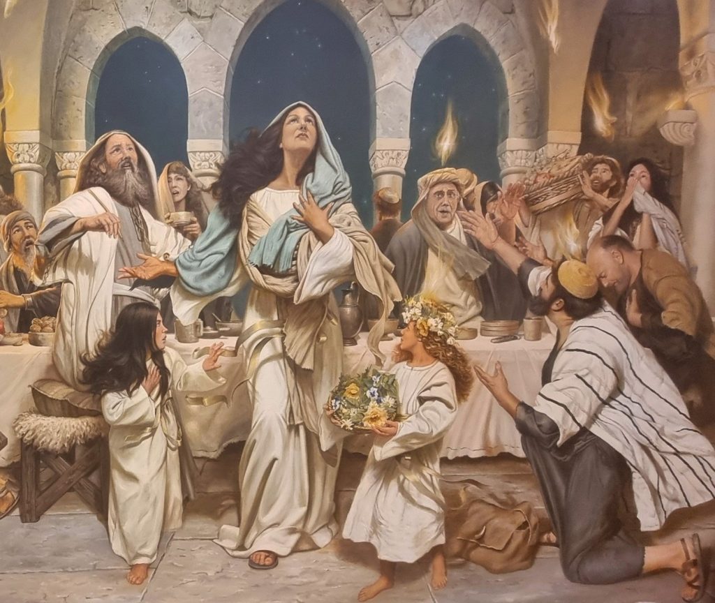 יצירת האומנות בחדר הפנטקוסט