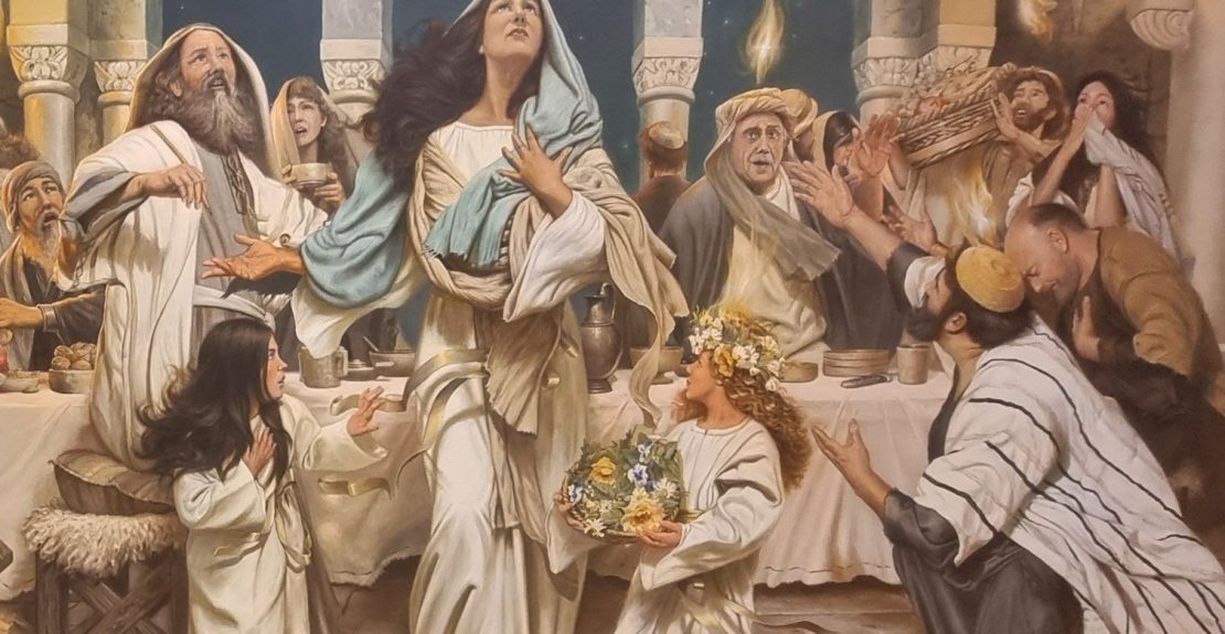 יצירת האומנות בחדר הפנטקוסט