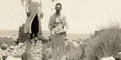 יצחק בן־צבי ורחל ינאית בטיול, ארכיון יד בן־צבי